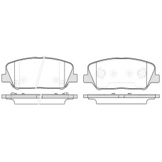 P12983.12 WOKING Комплект тормозных колодок, дисковый тормоз