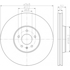 8DD 355 117-181 HELLA PAGID Тормозной диск