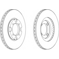 DDF342-1 FERODO Тормозной диск