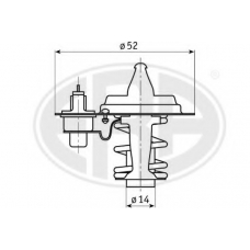 350291 ERA Термостат, охлаждающая жидкость
