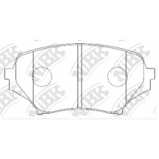 PN0387 NiBK Комплект тормозных колодок, дисковый тормоз