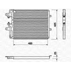 350203108000 MAGNETI MARELLI Конденсатор, кондиционер