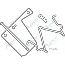 KIT253 APEC Комплектующие, тормозные колодки