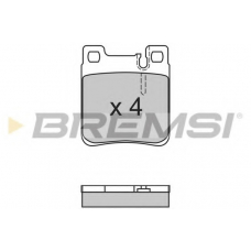 BP2653 BREMSI Комплект тормозных колодок, дисковый тормоз