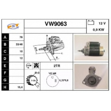 VW9063 SNRA Стартер