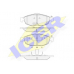 181559 ICER Комплект тормозных колодок, дисковый тормоз