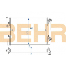 2110211 BEHR Radiator