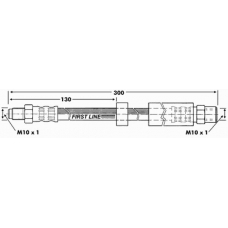 FBH6764 FIRST LINE Тормозной шланг