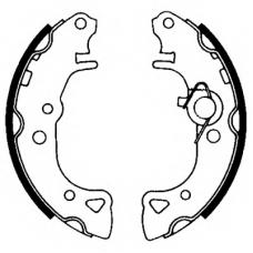 8DB 355 001-001 HELLA Комплект тормозных колодок