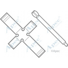 KIT225 APEC Комплектующие, тормозные колодки