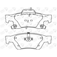 ADB36076 COMLINE Комплект тормозных колодок, дисковый тормоз