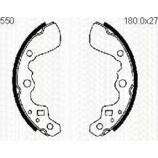 8100 69550 TRIDON Brake shoes