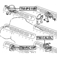 TM-PIC10F FEBEST Подвеска, двигатель