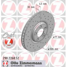 290.2268.52 ZIMMERMANN Тормозной диск