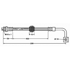 FBH7473 FIRST LINE Тормозной шланг