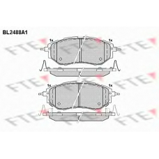 BL2488A1 FTE Комплект тормозных колодок, дисковый тормоз