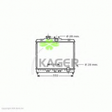 31-0485 KAGER Радиатор, охлаждение двигателя