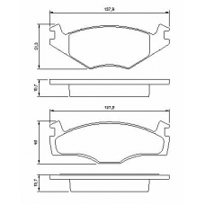 0 986 465 961 BOSCH Комплект тормозных колодок, дисковый тормоз