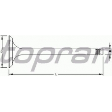 721 554 TOPRAN Впускной клапан