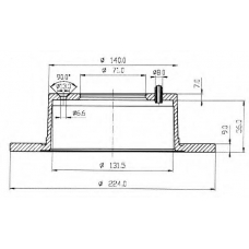 BDC3725 QUINTON HAZELL Тормозной диск