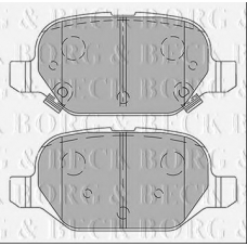 BBP2440 BORG & BECK Комплект тормозных колодок, дисковый тормоз