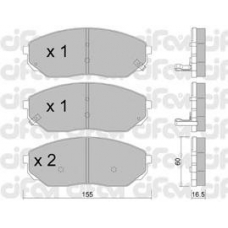 822-515-0 CIFAM Комплект тормозных колодок, дисковый тормоз