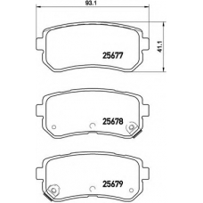 P 30 068 BREMBO Комплект тормозных колодок, дисковый тормоз