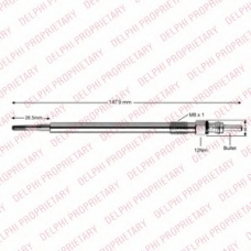 HDS428 DELPHI Свеча накаливания