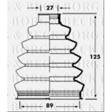BCB2358 BORG & BECK Пыльник, приводной вал