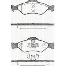 8110 16014 TRISCAN Комплект тормозных колодок, дисковый тормоз