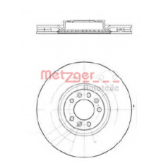 6110628 METZGER Тормозной диск