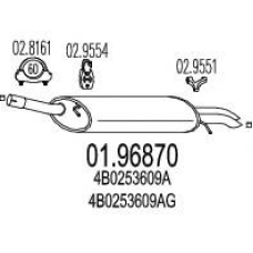 01.96870 MTS Глушитель выхлопных газов конечный