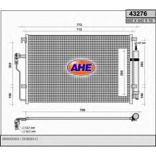 43276 AHE Конденсатор, кондиционер