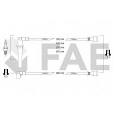 85190 FAE Комплект проводов зажигания