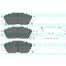 KBP-3028 KAVO PARTS Комплект тормозных колодок, дисковый тормоз