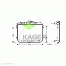 31-2653 KAGER Радиатор, охлаждение двигателя