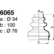 6065 DEPA Комплект пылника, приводной вал