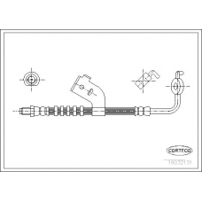19032131 CORTECO Тормозной шланг
