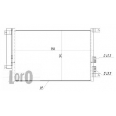 002-016-0001 LORO Конденсатор, кондиционер