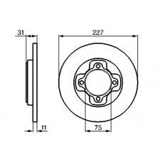 0 986 478 156 BOSCH Тормозной диск