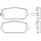 P 49 044<br />BREMBO<br />Комплект тормозных колодок, дисковый тормоз