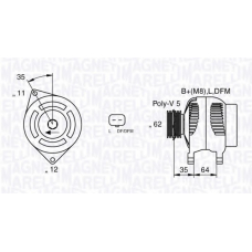 063377015010 MAGNETI MARELLI Генератор