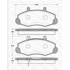 363702161192 MAGNETI MARELLI Комплект тормозных колодок, дисковый тормоз