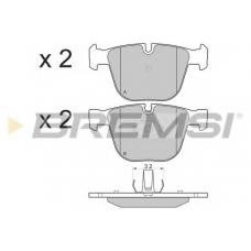 BP3129 BREMSI Комплект тормозных колодок, дисковый тормоз