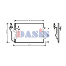 123500N AKS DASIS Конденсатор, кондиционер