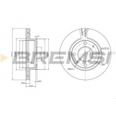 DBB301V BREMSI Тормозной диск