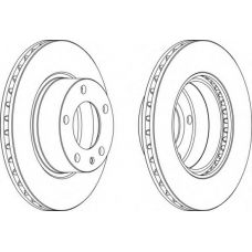 DDF325-1 FERODO Тормозной диск