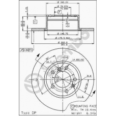 08.5141.20 BREMBO Тормозной диск