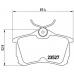 P 28 030 BREMBO Комплект тормозных колодок, дисковый тормоз