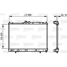 735201 VALEO Радиатор, охлаждение двигателя